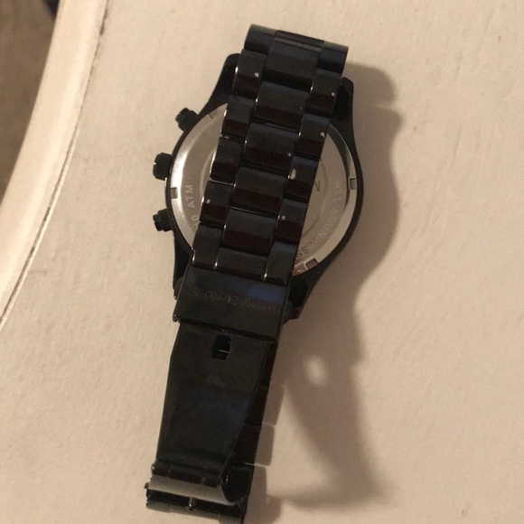 Michael Kors Black Watch w/ sparkly face - Picture 3 of 3